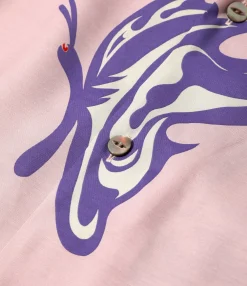 Needles x Kae Tanaka S/S One-Up Shirt - Old Rose - KT Papillon