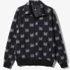 Needles x Kae Tanaka Track Jacket - Black - Poly Jacquard