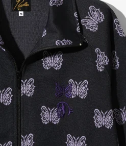 Needles x Kae Tanaka Track Jacket - Black - Poly Jacquard