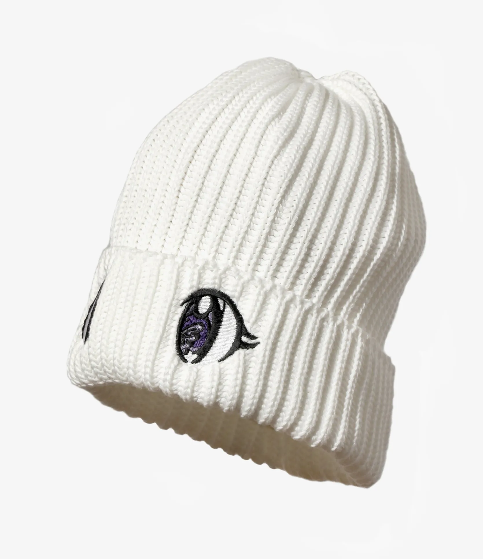 Needles x Kae Tanaka Watch Cap - Off White - KT Eyes Emb.