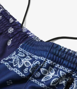 Needles x MIYAGIHEDTAKA - Boot-Cut Track Pant - Navy - Bandana Print