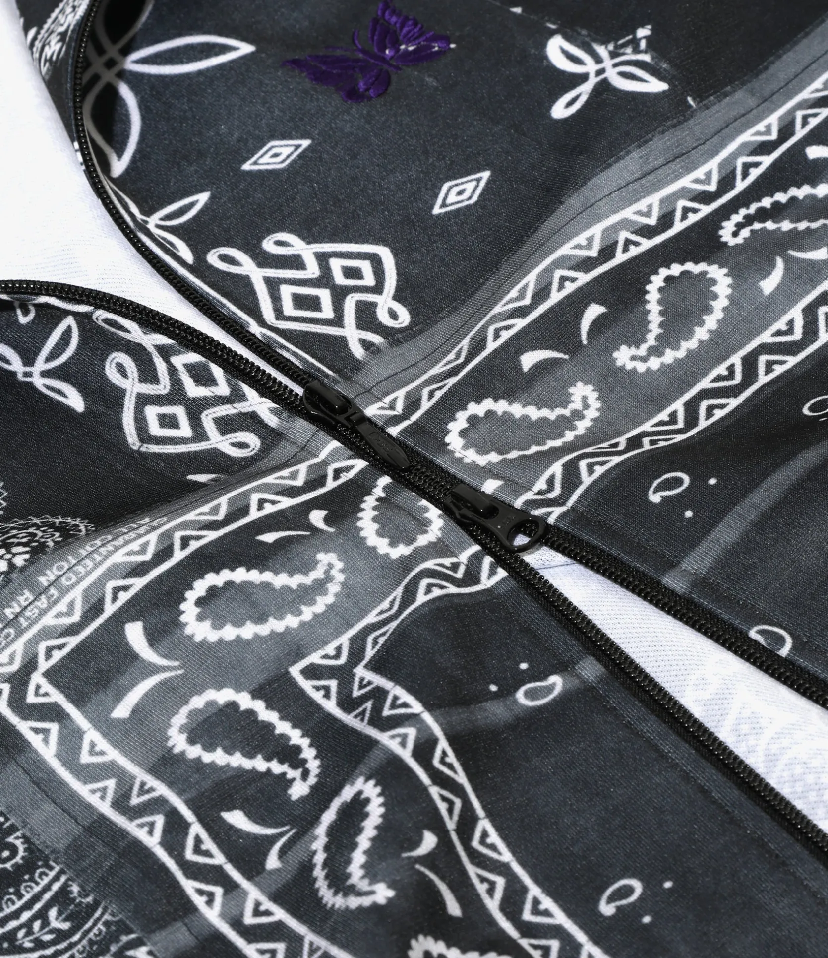 Needles x MIYAGIHEDTAKA - Track Jacket - Black - Bandana Print