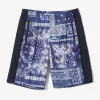 Needles x MIYAGIHIDETAKA - Track Shorts - Navy - Bandana Print