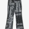 Needles x MIYAGIHIDETAKA - Boot-Cut Track Pant - Black - Bandana Print
