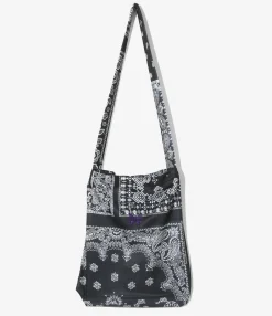 Needles x MIYAGIHIDETAKA - Book Bag - Black - Bandana Print