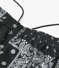 Needles x MIYAGIHIDETAKA - Boot-Cut Track Pant - Black - Bandana Print