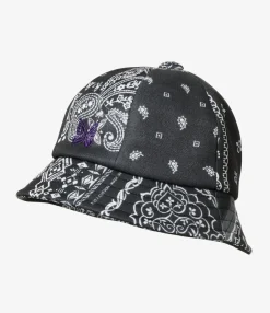 Needles x MIYAGIHIDETAKA - Bermuda Hat - Black - Bandana Print