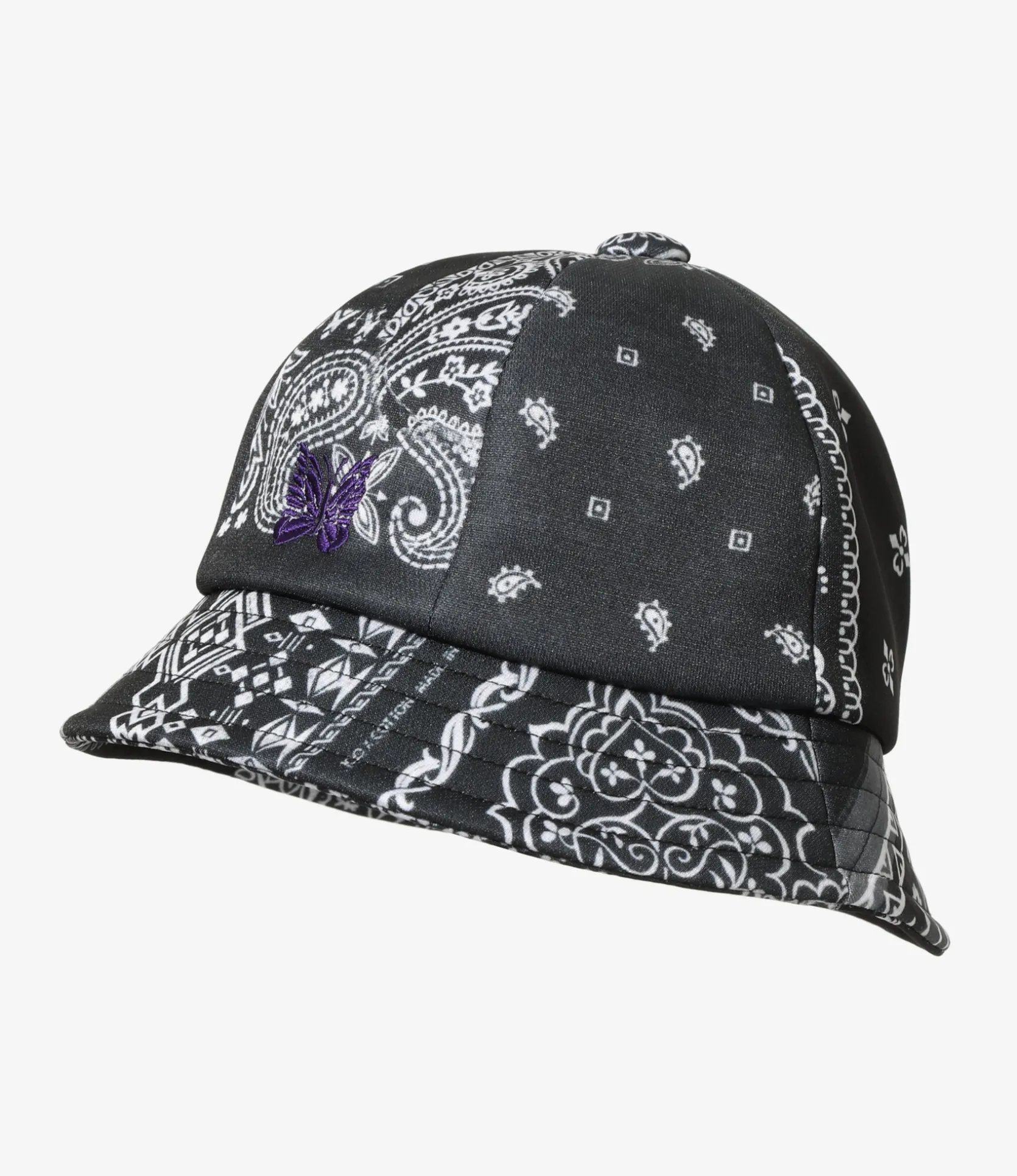 Needles x MIYAGIHIDETAKA - Bermuda Hat - Black - Bandana Print