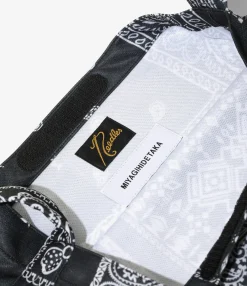 Needles x MIYAGIHIDETAKA - Book Bag - Black - Bandana Print
