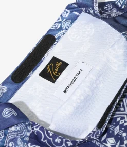 Needles x MIYAGIHIDETAKA - Book Bag - Navy - Bandana Print