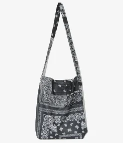 Needles x MIYAGIHIDETAKA - Book Bag - Black - Bandana Print