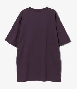 Needles x OVO - S/S Crew Neck Tee - Purple - Cotton Jersey /OVO