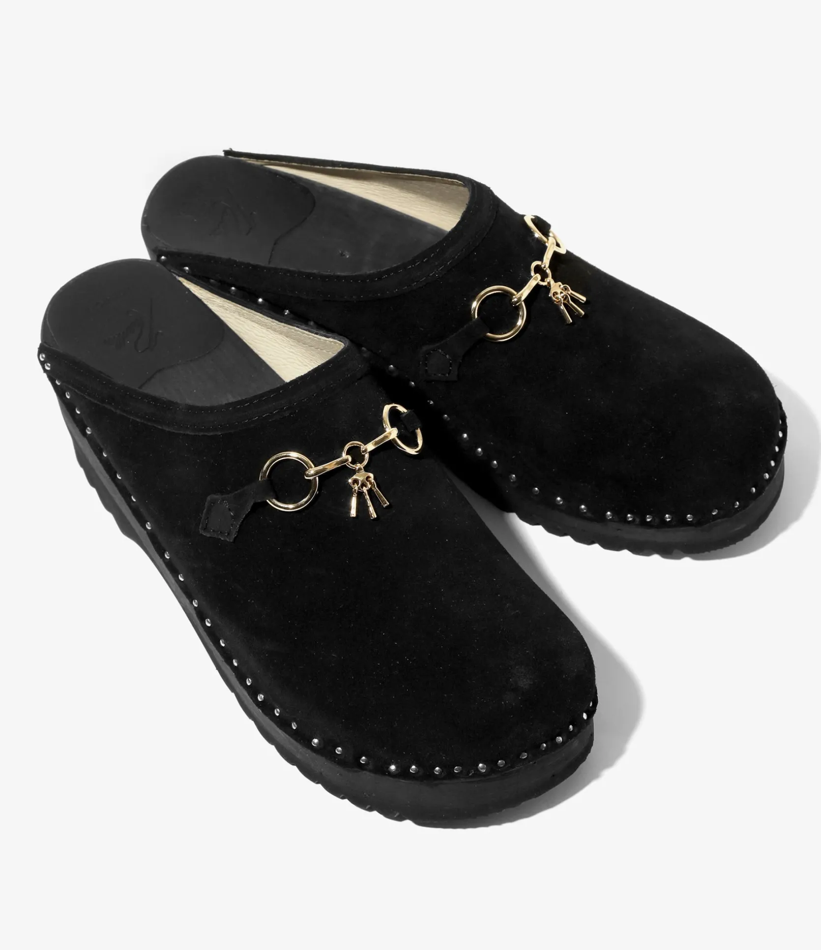 Needles x Troentorp - Swedish Clog Monet w/Bit - Black / Rough Out