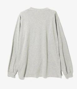 Nepenthes Special - L/S Crew Neck Tee - Heather Grey