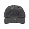 NLA x WHR - Cord Hat - Charcoal Cotton Floral Houndstooth