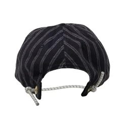 NLA x WHR - Cord Hat - Navy Regimental Stripe Printed Corduroy