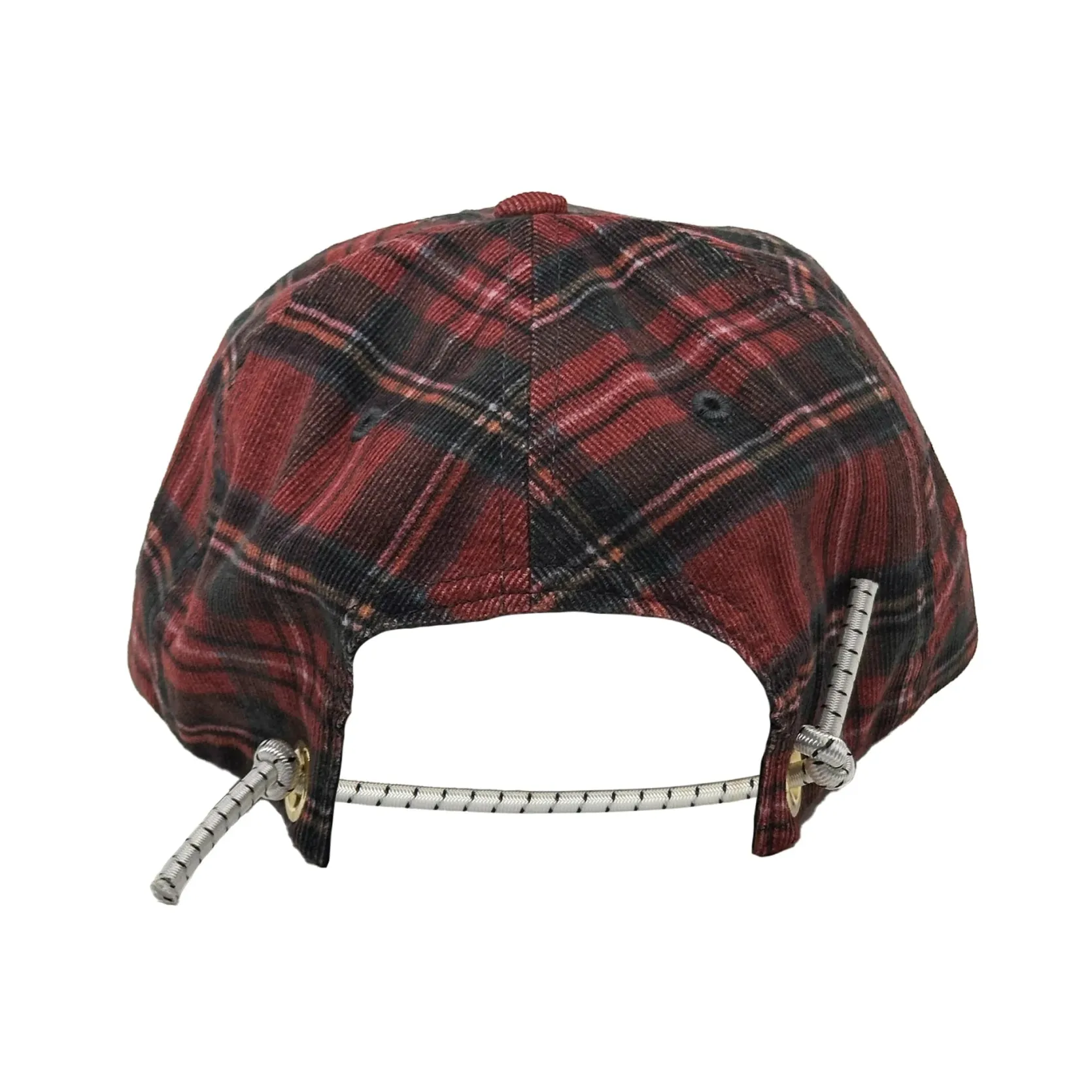 NLA x WHR - Cord Hat - Red Tartan Check Print Corduroy