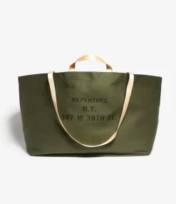 NNY Canvas Tote Bag - Large - Olive - Recycled Canvas