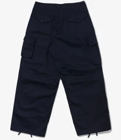 NNY x Blue in Green x Packer - Over FA Pant - Dk. Navy Cotton Herringbone Twill