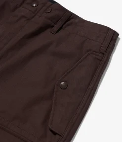 NNY x Blue in Green x Packer - Over FA Pant -  Dk. Brown 8oz Cotton Canvas
