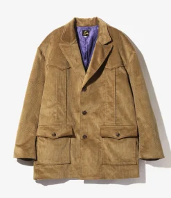 Norfolk Jacket - Brown - 8W Corduroy