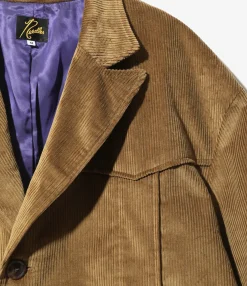 Norfolk Jacket - Brown - 8W Corduroy