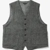 ODD Vest - Grey Poly Wool Herringbone