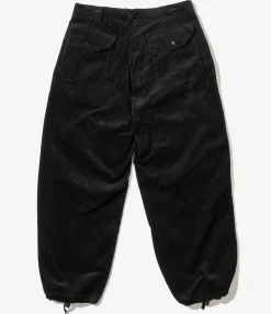 Over Pant - Black Cotton 8W Corduroy