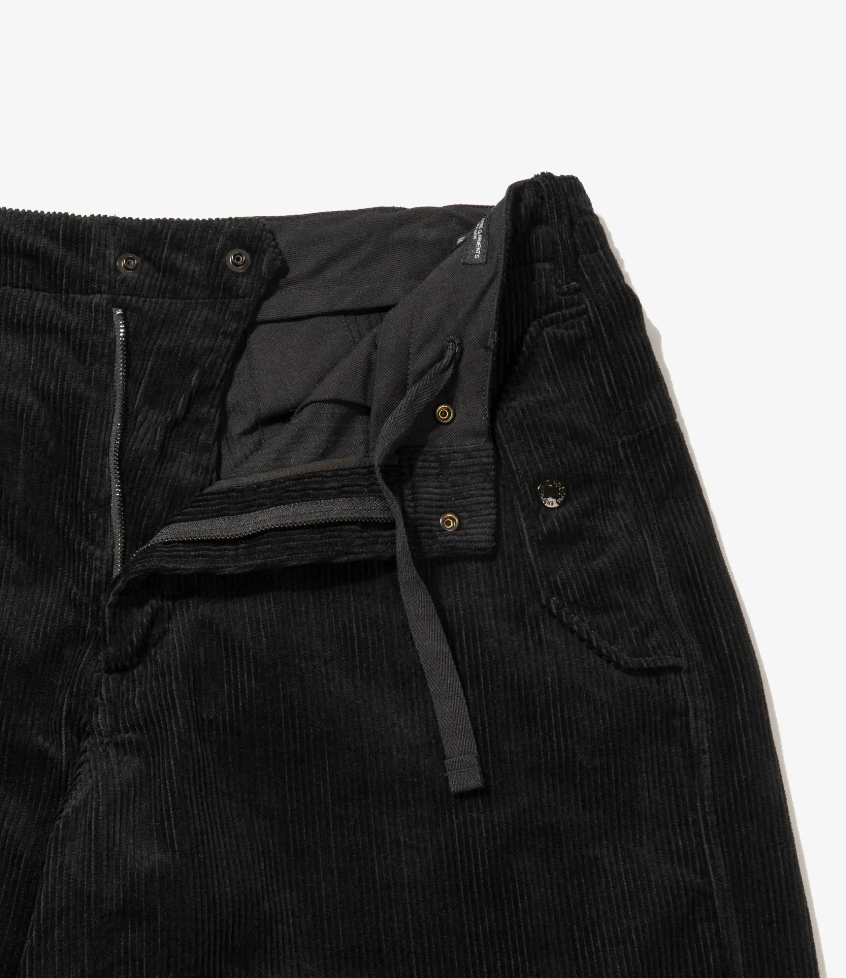 Over Pant - Black Cotton 8W Corduroy