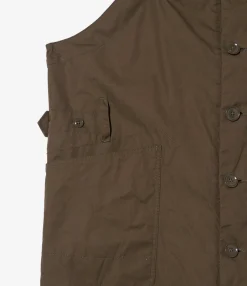 Overalls - Olive Coated Cotton Cloth