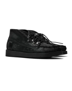 Overlap Mid Wild - Black - Pony Hair w/Vibram Sole
