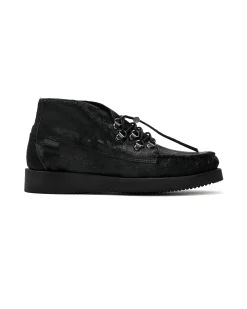 Overlap Mid Wild - Black - Pony Hair w/Vibram Sole