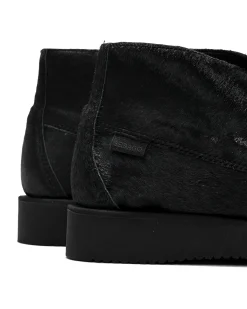 Overlap Mid Wild - Black - Pony Hair w/Vibram Sole