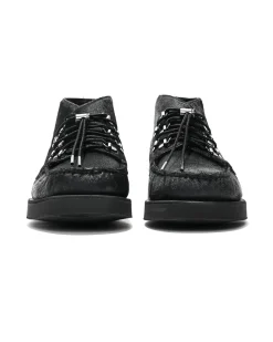 Overlap Mid Wild - Black - Pony Hair w/Vibram Sole