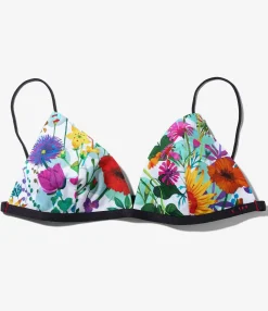 Overneath x EG Triangle Bra - White Flowers