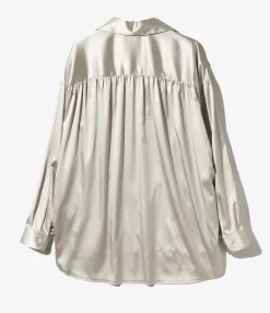 Painter Shirt - Beige - Poly Leather Sateen