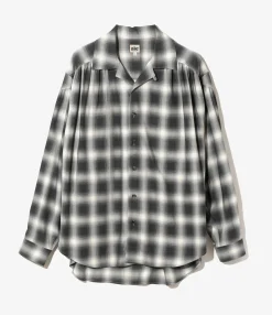 Painter Shirt - Black - Ombre Rayon Twill