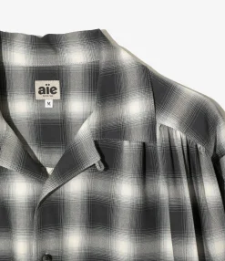 Painter Shirt - Black - Ombre Rayon Twill