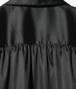 Painter Shirt - Black - Poly Leather Sateen