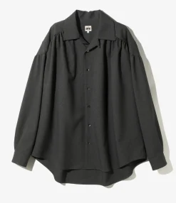 Painter Shirt - Charcoal - Poly Sharkskin Twill