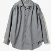 Painter Shirt - Grey - Poly Sharkskin Twill