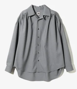 Painter Shirt - Grey - Poly Sharkskin Twill