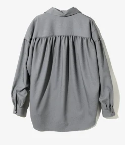 Painter Shirt - Grey - Poly Sharkskin Twill
