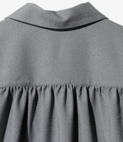Painter Shirt - Grey - Poly Sharkskin Twill