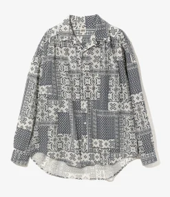 Painter Shirt - Navy - Poly Lace