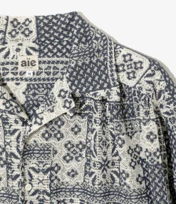Painter Shirt - Navy - Poly Lace