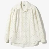 Painter Shirt - Off White - Poly Cloth / Flocky Printed