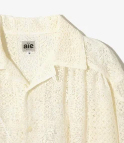Painter Shirt - Off White - Poly Lace
