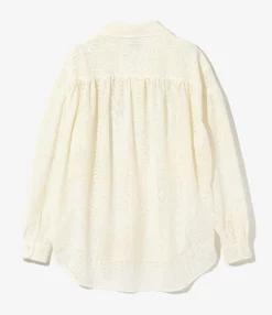 Painter Shirt - Off White - Poly Lace