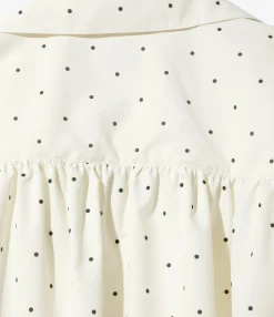 Painter Shirt - Off White - Poly Cloth / Flocky Printed
